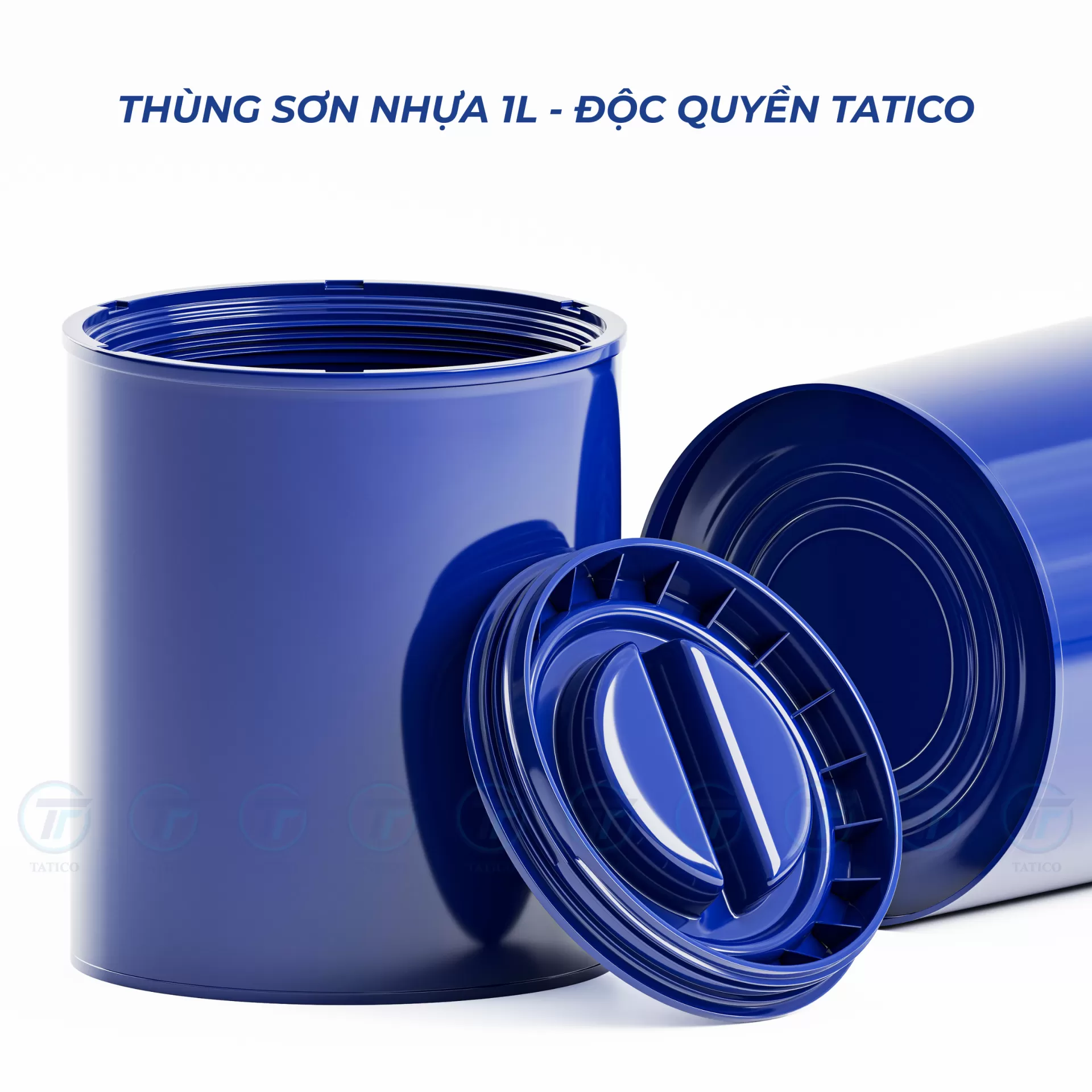 Vỏ thùng sơn nhựa 1L (mẫu độc quyền Tatico)
